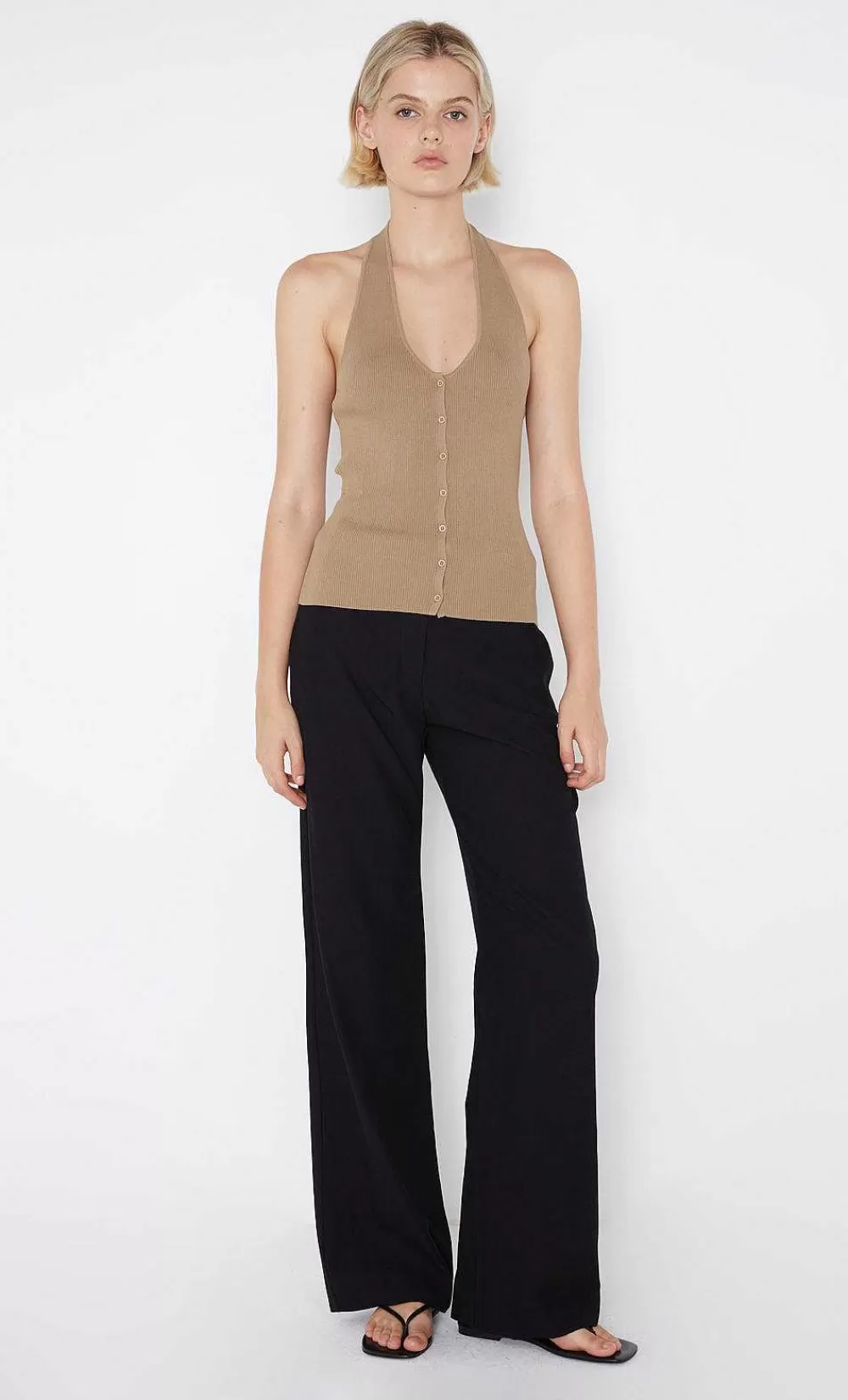 Women BEC + BRIDGE Sleeveless-Amalfi Halter Knit Top