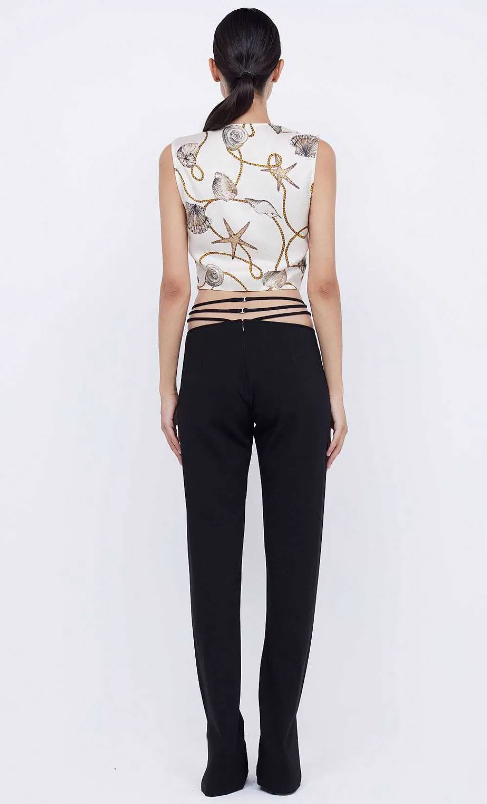 Women BEC + BRIDGE Sets-Bayside Twist Crop Top