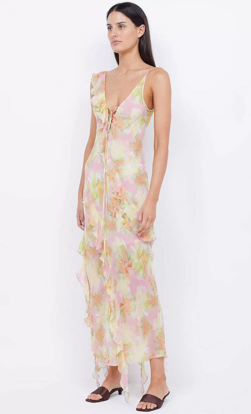 Women BEC + BRIDGE Wedding Guest-Courtney Frill Maxi Dress