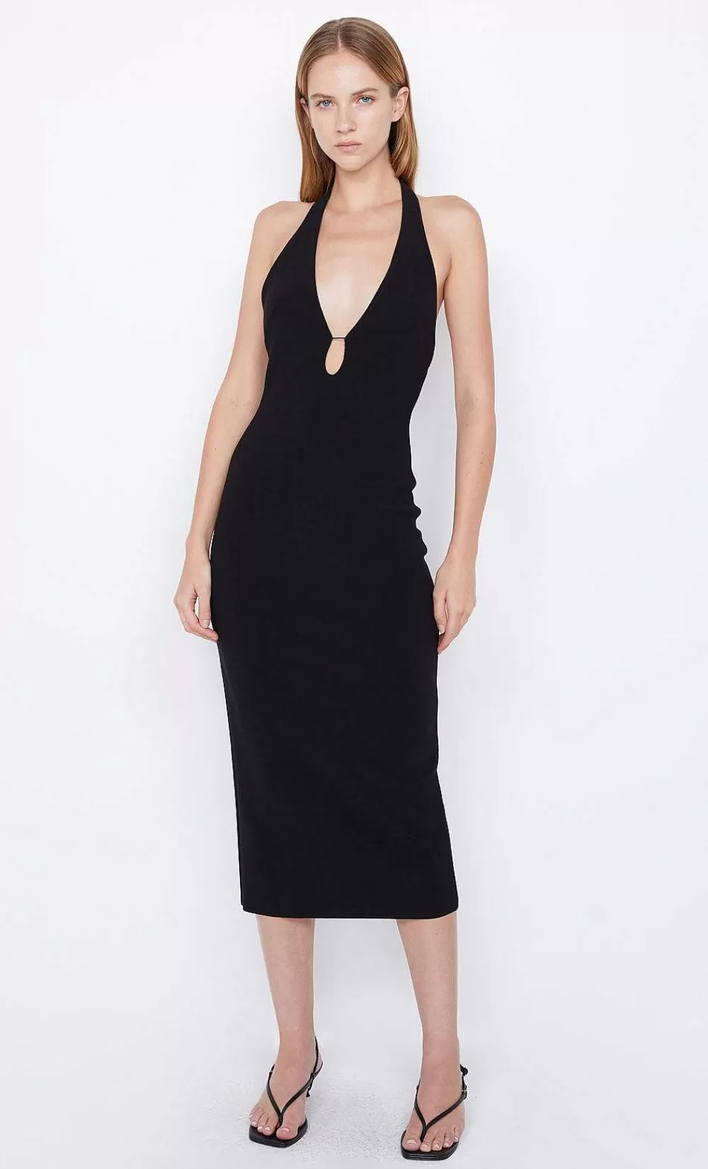 Women BEC + BRIDGE Maxi Dresses-Elvie Halter Midi Dress