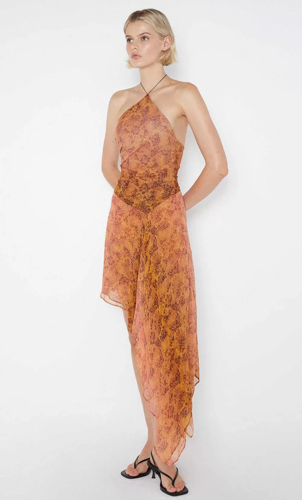 Women BEC + BRIDGE Midi Dresses-Fleur De Lis Halter Dress