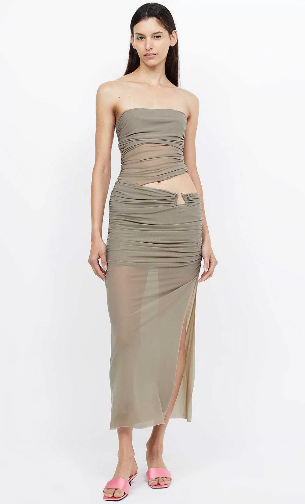 Women BEC + BRIDGE Midi Dresses-Iona Strapless Dress