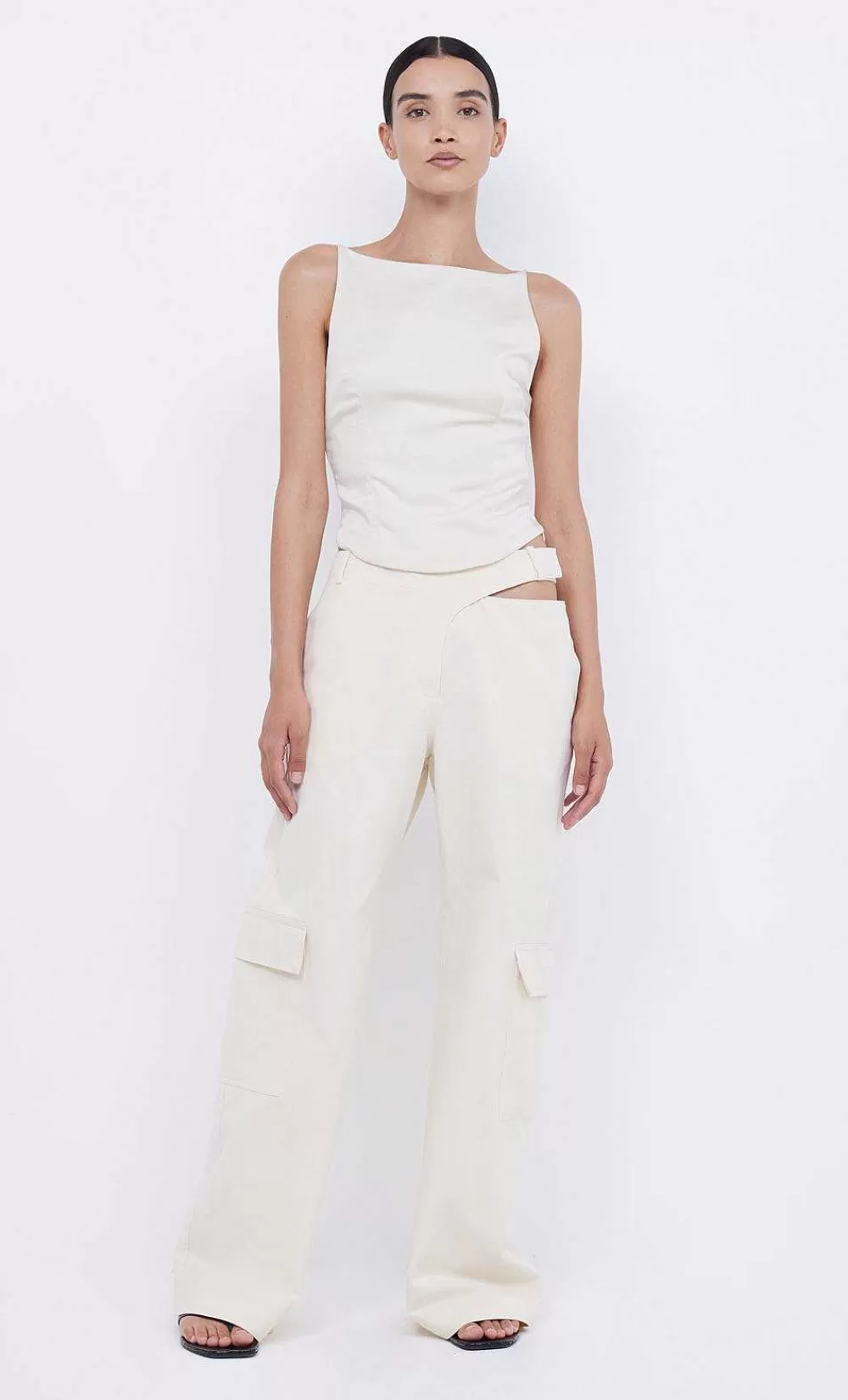 Women BEC + BRIDGE Sleeveless-Jones Boatneck Top