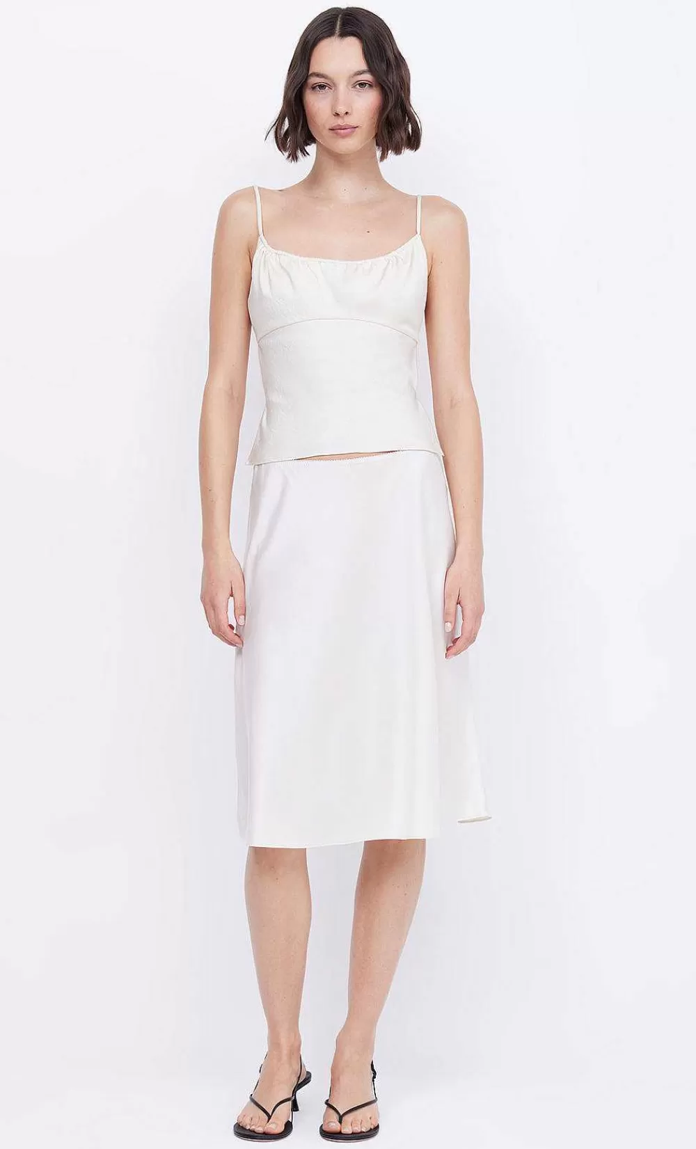 Women BEC + BRIDGE Cropped-Mari Lou Gathered Cami