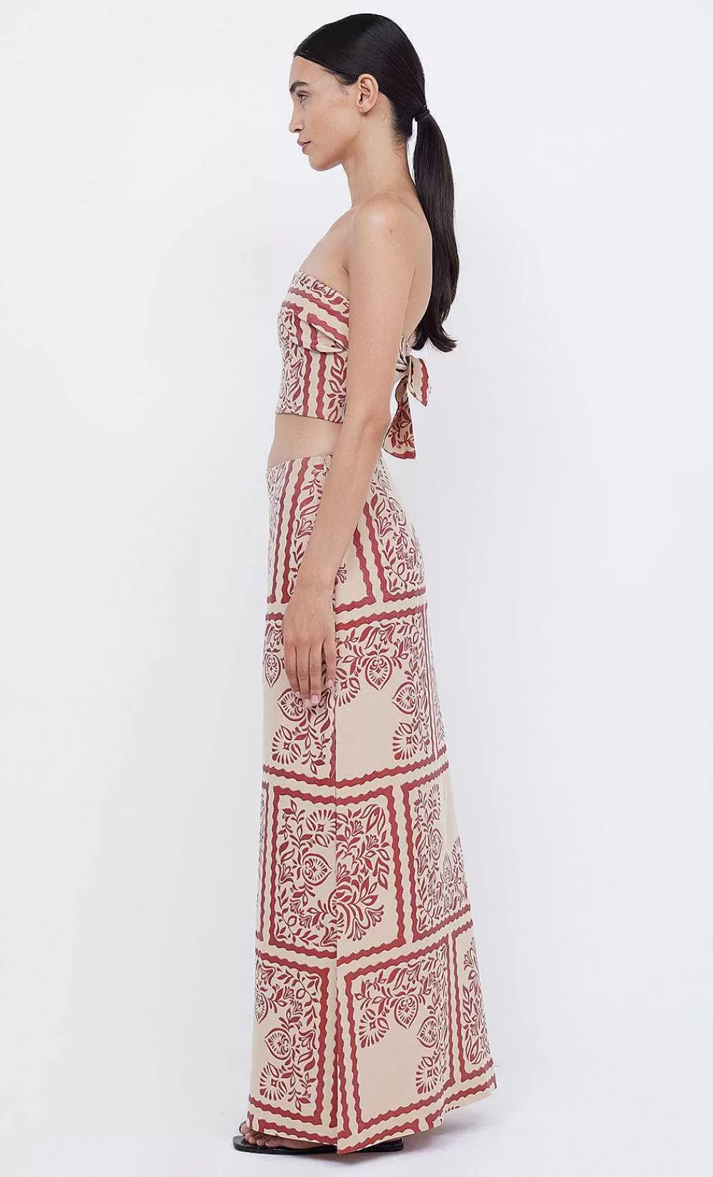 Women BEC + BRIDGE Sets-Palm Bliss Strapless Crop