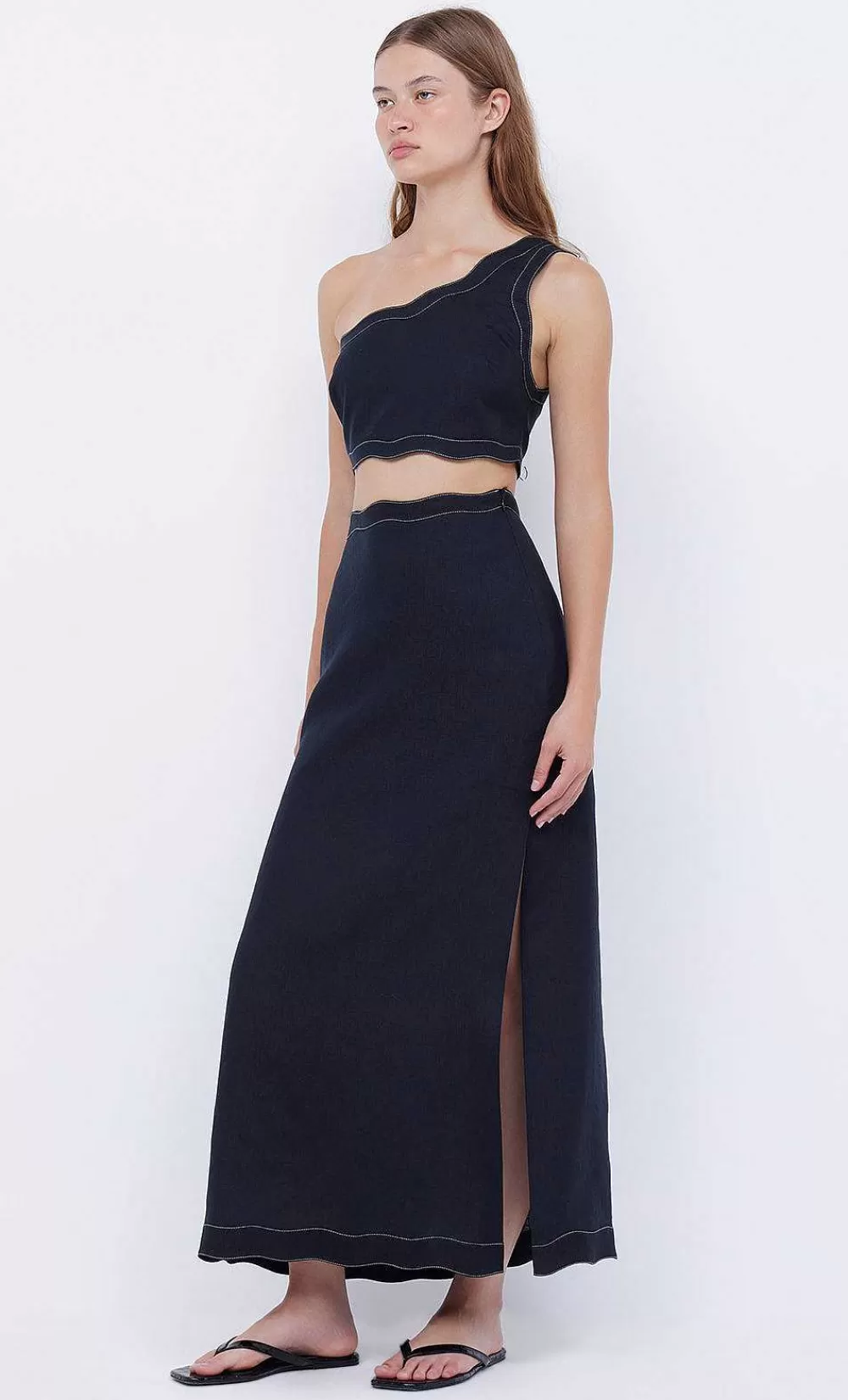 Women BEC + BRIDGE Sets-Tallulah Asym Crop Top